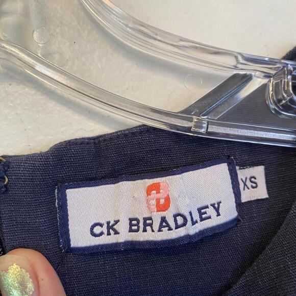 CK BRADLEY navy short sleeve mini dress sz XS - Picture 5 of 6